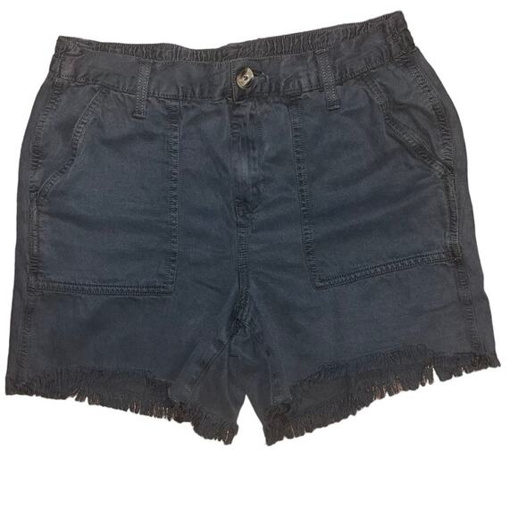 Aerie Womens Black Elastic Band Cut Off Shorts Size Small - Picture 1 of 6
